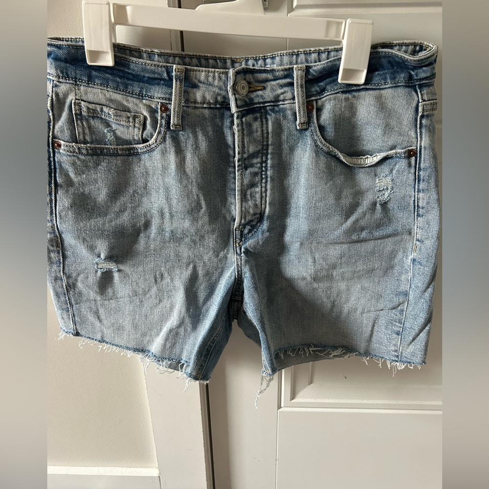 Old Navy Blue Jean Shorts Distressed Cut-Offs